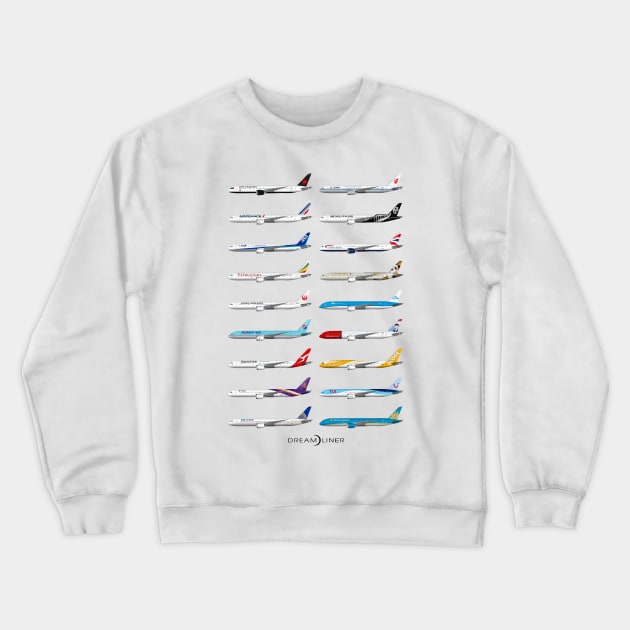 787 operators Crewneck Sweatshirt by SteveHClark